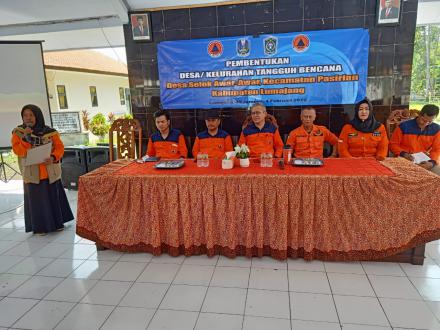 Pembentukan Desa Tangguh Bencana BPBD Kab. Lumajan